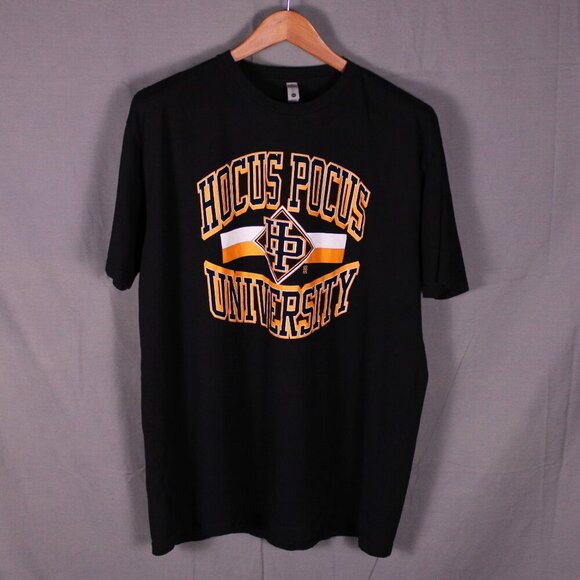 Next Level Black T-Shirt 2XL Hocus Pocus University Graphic Witchy Spooky Fall - Picture 1 of 9